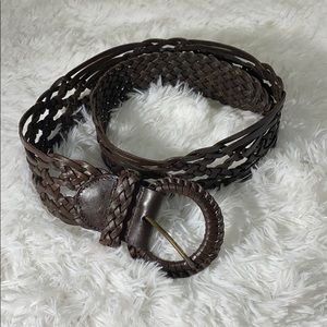 Leather Braided Belt